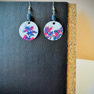 Upcycled Handcrafted Floral Earrings